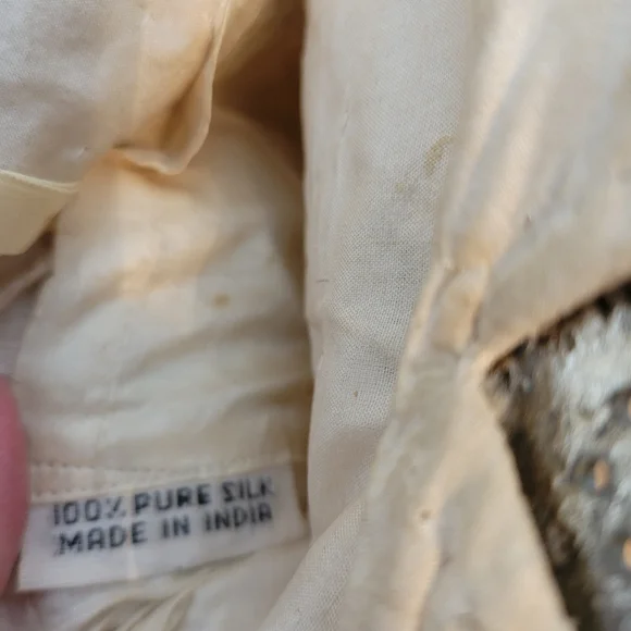 Vintage Beaded Floral Handbag Beautiful Colors, Pink, Green, Blue, and Gold - Picture 12 of 16